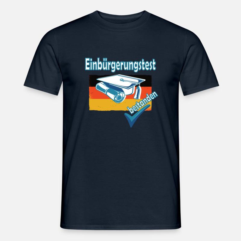 Integrationskurs Deutsch Einbürgerung Geschenk - Männer T-Shirt - Navy