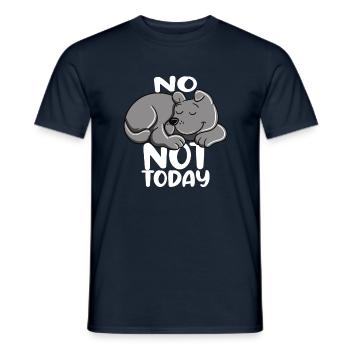 No Not Today Not Tomorrow - Men's T-Shirt - navy - Front - AI Model Male 178 light (178cm)