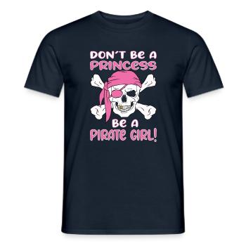 Pas de princesse pirate fille - T-shirt homme - marine - Devant - AI Model Male 178 light (178cm)