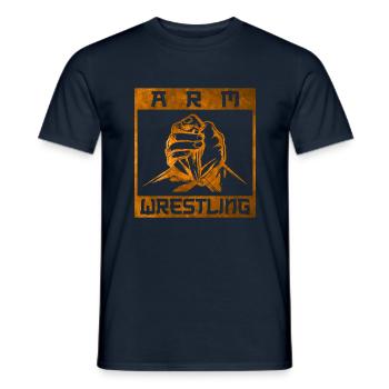 Armdrücken Hände Armwrestling - Männer T-Shirt - Navy - Vorne - AI Model Male 178 light (178cm)