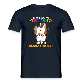 I am already in kindergarten - Men's T-Shirt - navy - Front - AI Model Male 178 light (178cm)