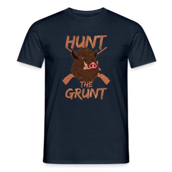 Schweinejagd Und Wildschweinjagd - Männer T-Shirt - Navy - Vorne - AI Model Male 178 light (178cm)