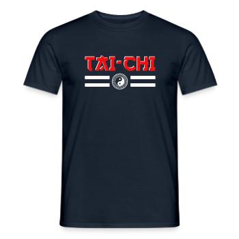 Tai Chi Teacher Tai Chi Fighter - Men's T-Shirt - navy - Front - AI Model Male 178 light (178cm)