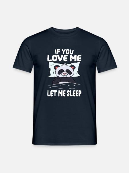 let me sleep panda - Men's T-Shirt - navy