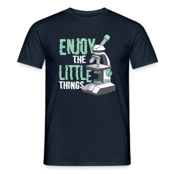 Profitez de la microbiologie amusante des petites choses - T-shirt homme - marine - Devant - AI Model Male 178 light (178cm)
