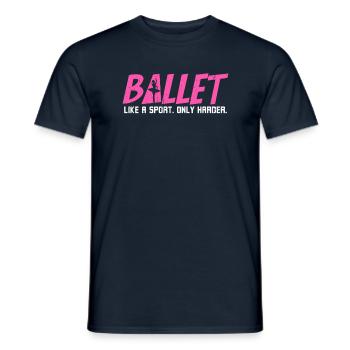 Danseur de ballet Le ballet comme un sport - T-shirt homme - marine - Devant - AI Model Male 178 light (178cm)