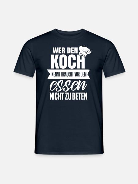 Cook sa, prima di mangiare, prega un regalo divertente - T-shirt uomo - navy