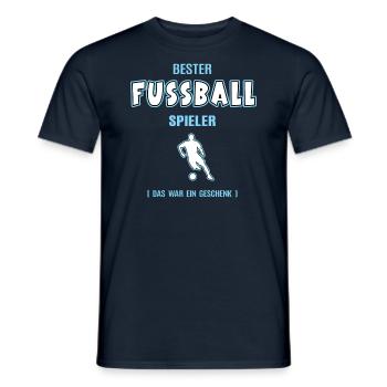 Fussball Spieler Bester Fussballspieler Geburtstag - Männer T-Shirt - Navy - Vorne - AI Model Male 178 light (178cm)