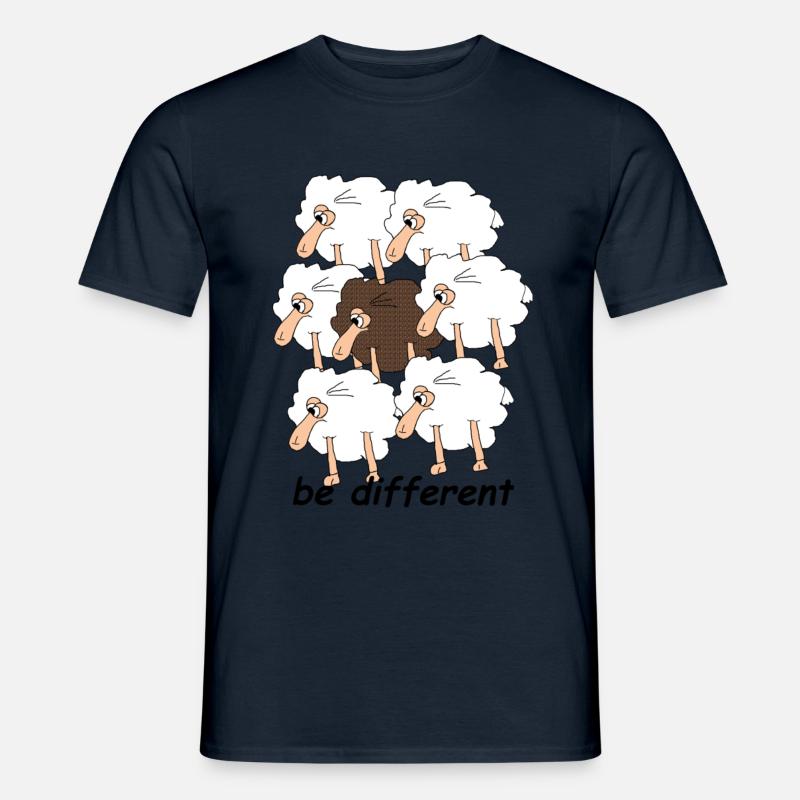 Schafherde - Männer T-Shirt - Navy