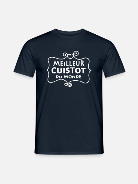 Meilleur CUISTOT du monde (2c) - Men's T-Shirt - navy