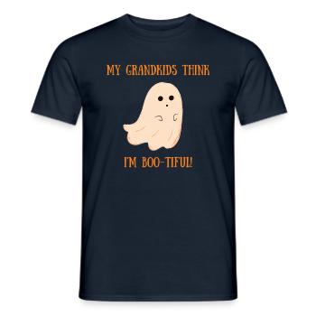 My grandkids think I'm boo-tiful! - T-shirt homme - marine - Devant - AI Model Male 178 light (178cm)