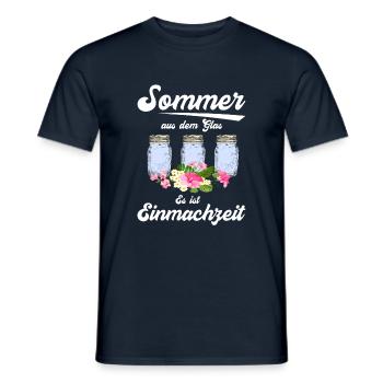 Gemüse und Obst im Einmachglas Einmachen Saison - Männer T-Shirt - Navy - Vorne - AI Model Male 178 light (178cm)