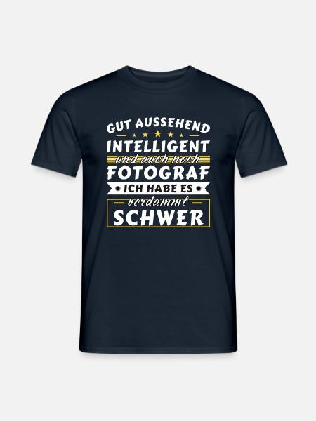 Gut aussehend intelligent - Fotograf Edition - Männer T-Shirt - Navy