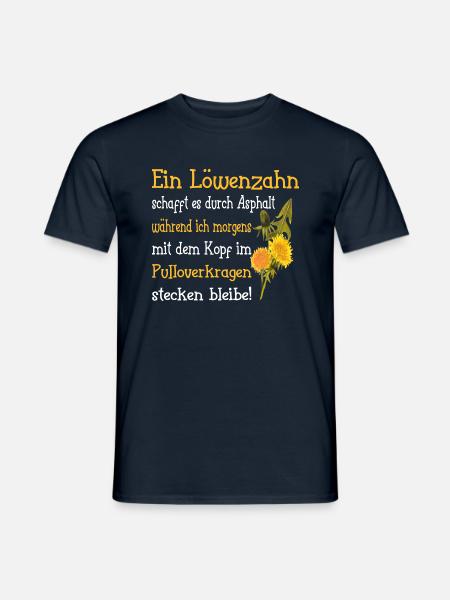 Ein Löwenzahn - Männer T-Shirt - Navy