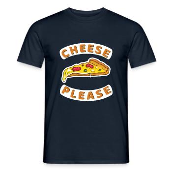 Cheese Please - Käse Bitte - Männer T-Shirt - Navy - Vorne - AI Model Male 178 light (178cm)