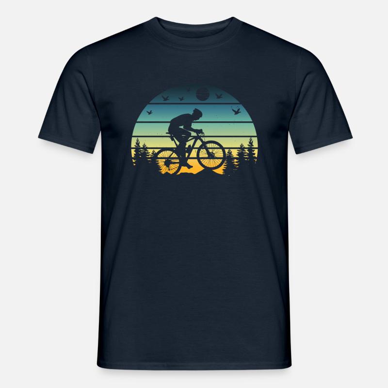 Mountain Biking - Männer T-Shirt - Navy
