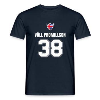 alcool Party Dictons Islandais Drôle de nom - T-shirt homme - marine - Devant - AI Model Male 178 light (178cm)