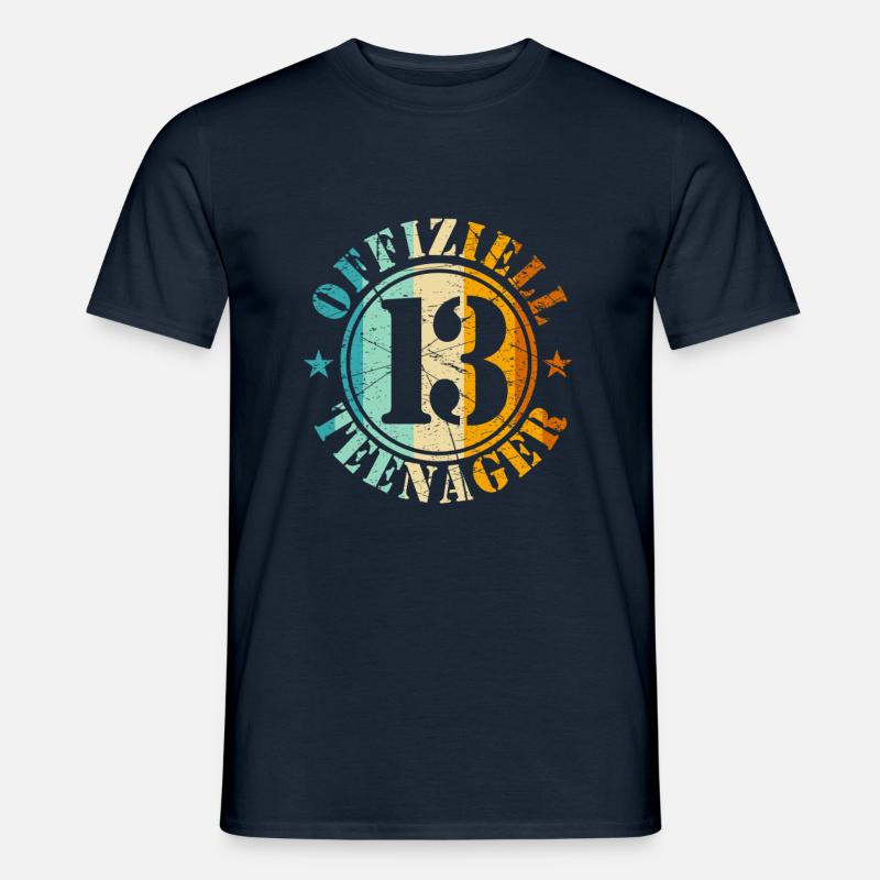 13. Geburtstag Junge - Männer T-Shirt - Navy