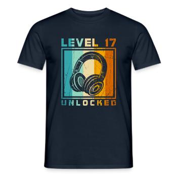 17th Birthday Boy - Men's T-Shirt - navy - Front - AI Model Male 178 light (178cm)