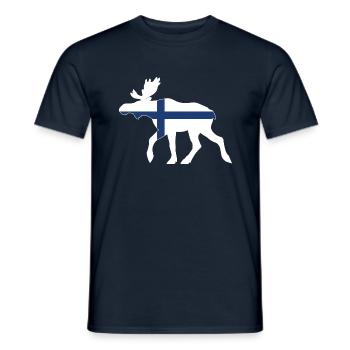 Orignal de Finlande - T-shirt homme - marine - Devant - AI Model Male 178 light (178cm)