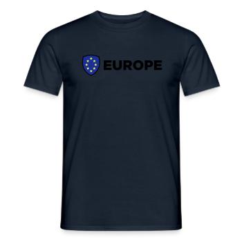 Le drapeau européen Union - T-shirt homme - marine - Devant - AI Model Male 178 light (178cm)