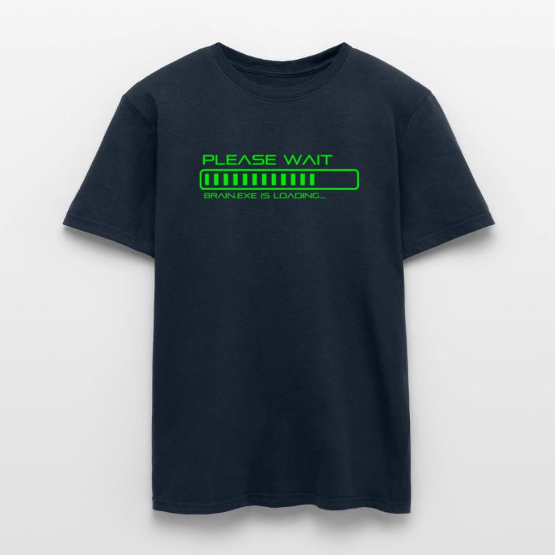 Please Wait - Brain.exe is loading. Men's T-Shirt