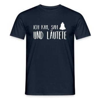ich kam, sah und läutete - Männer T-Shirt - Navy - Vorne - AI Model Male 178 light (178cm)