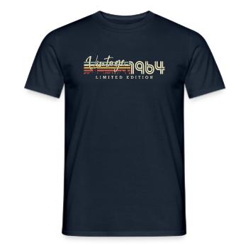 Vintage 1964 Jahrgang geboren Retro Geburtstag - Männer T-Shirt - Navy - Vorne - AI Model Male 178 light (178cm)