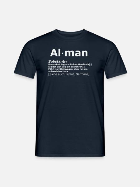 Alman Definition - Männer T-Shirt - Navy
