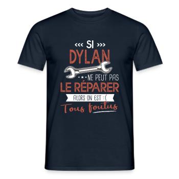 Si Dylan ne peut pas le réparer on est foutus - T-shirt homme - marine - Devant - AI Model Male 178 light (178cm)