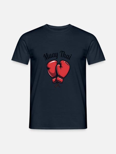Funny Muay Thai Boxing Muay Thai - Männer T-Shirt - Navy