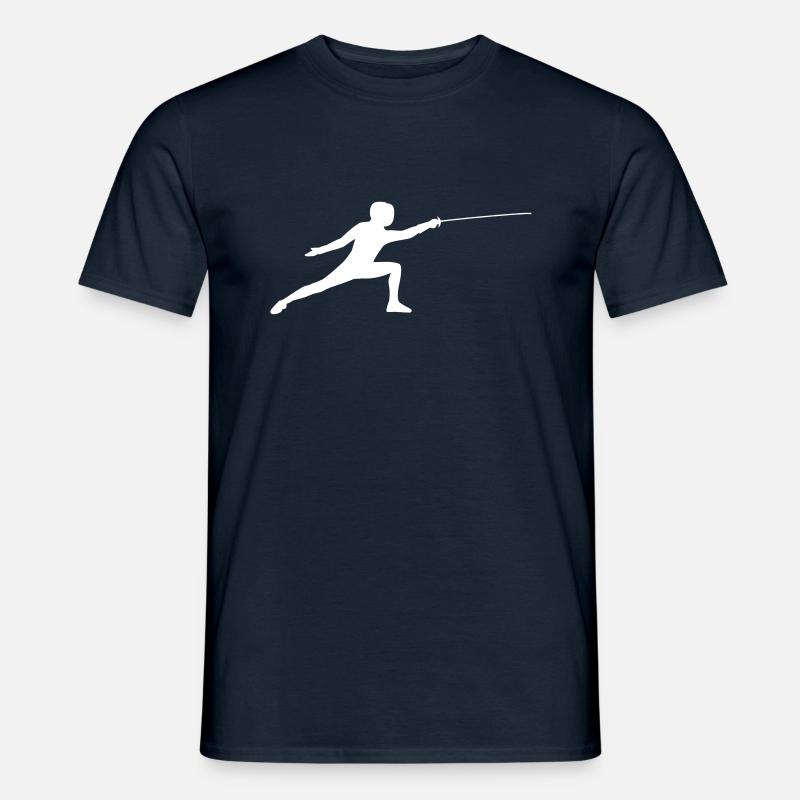 Fechter - Männer T-Shirt - Navy