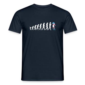 Transgender evolution - Men's T-Shirt - navy - Front - AI Model Male 178 light (178cm)
