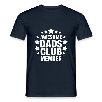 Awesome Dads Club Member of the Dads' Club - Men's T-Shirt - navy - Front - AI Model Male 178 light (178cm)