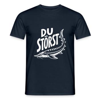 Stör angeln Sportfischen - Du störst. Stördesign - Männer T-Shirt - Navy - Vorne - AI Model Male 178 light (178cm)