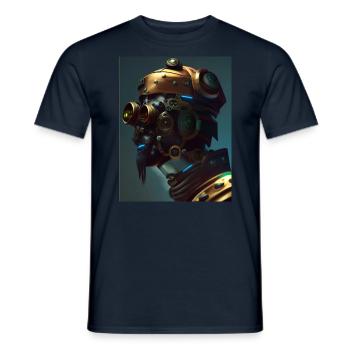 inspiration head - Men's T-Shirt - navy - Front - AI Model Male 178 light (178cm)