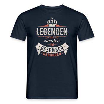 Legenden werden im Januar gebohren - Männer T-Shirt - Navy - Vorne - AI Model Male 178 light (178cm)