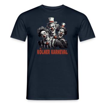 Alaaf, Kostüm, Kunst Clowns im Kölner Karneval - Männer T-Shirt - Navy - Vorne - AI Model Male 178 light (178cm)