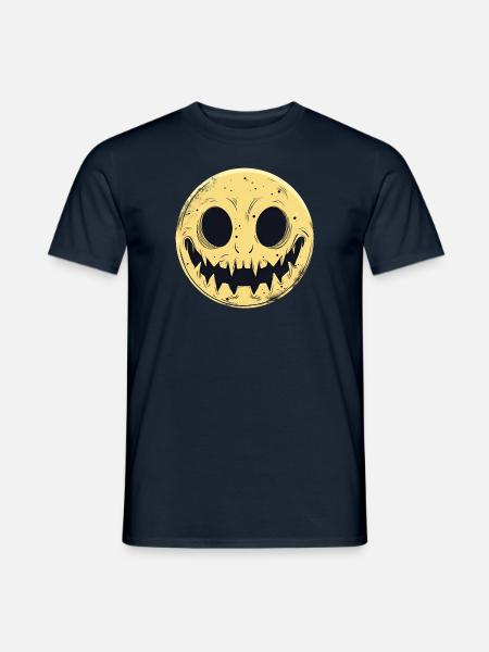 Moon Grin - Men's T-Shirt - navy