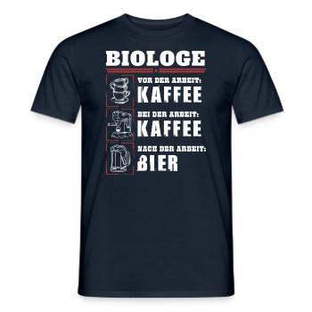 Mon quotidien de biologiste - T-shirt homme - marine - Devant - AI Model Male 178 light (178cm)