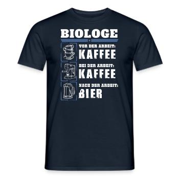 Mon quotidien de biologiste - T-shirt homme - marine - Devant - AI Model Male 178 light (178cm)