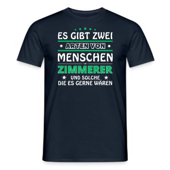 Carpenter's Gift - Two Types of... Design - Men's T-Shirt - navy - Front - AI Model Male 178 light (178cm)