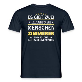 Carpenter's Gift - Two Types of... Design - Men's T-Shirt - navy - Front - AI Model Male 178 light (178cm)