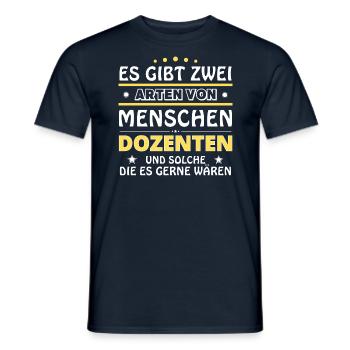 Lecturer Gift - Two Types of... Design - Men's T-Shirt - navy - Front - AI Model Male 178 light (178cm)