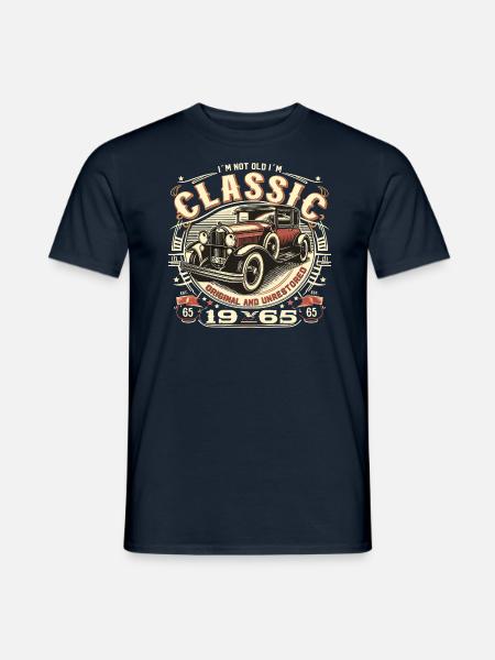 60. Geburtstag Oldtimer 1965 NOT OLD CLASSIC - Männer T-Shirt - Navy