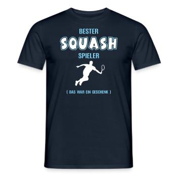 Bester Squash Spieler Squasher Squashspieler - Männer T-Shirt - Navy - Vorne - AI Model Male 178 light (178cm)