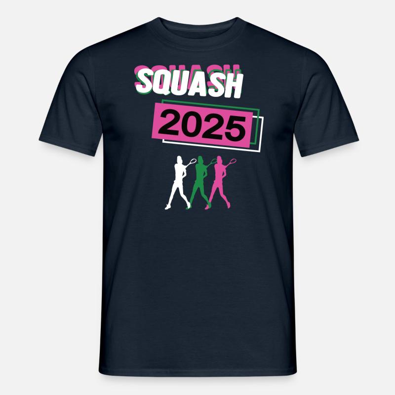 Squash 2025 Squasherin Squashspielerin Squasher - Männer T-Shirt - Navy