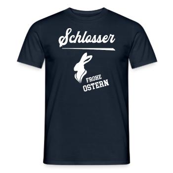 Schlosser Frohe Ostern Oster Outfit Schlosserei - Männer T-Shirt - Navy - Vorne - AI Model Male 178 light (178cm)