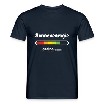 Solaranlage - Männer T-Shirt - Navy - Vorne - AI Model Male 178 light (178cm)