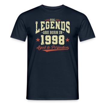 Les légendes sont nées en 1998 - T-shirt homme - marine - Devant - AI Model Male 178 light (178cm)